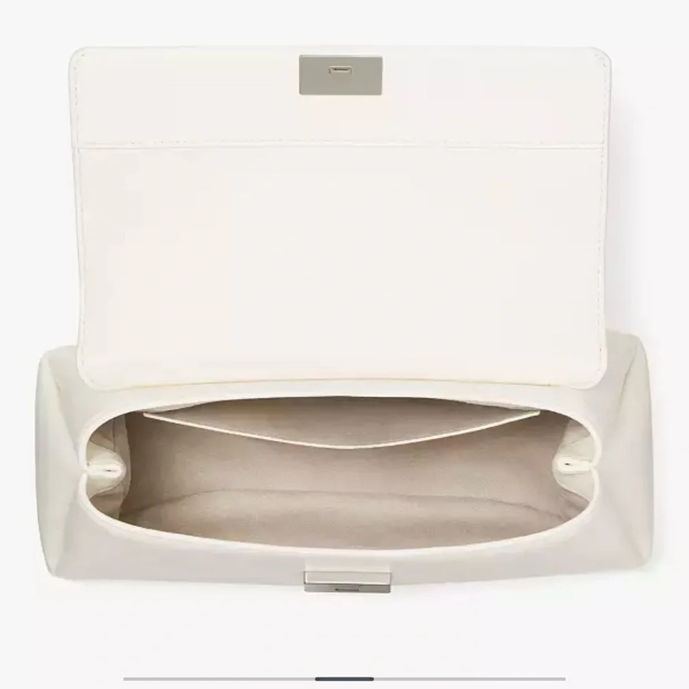 kate spade White Leather Shoulder Bag